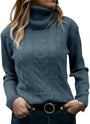 Stilvoller Gestrickter Damen Rollkragenpullover - Denise