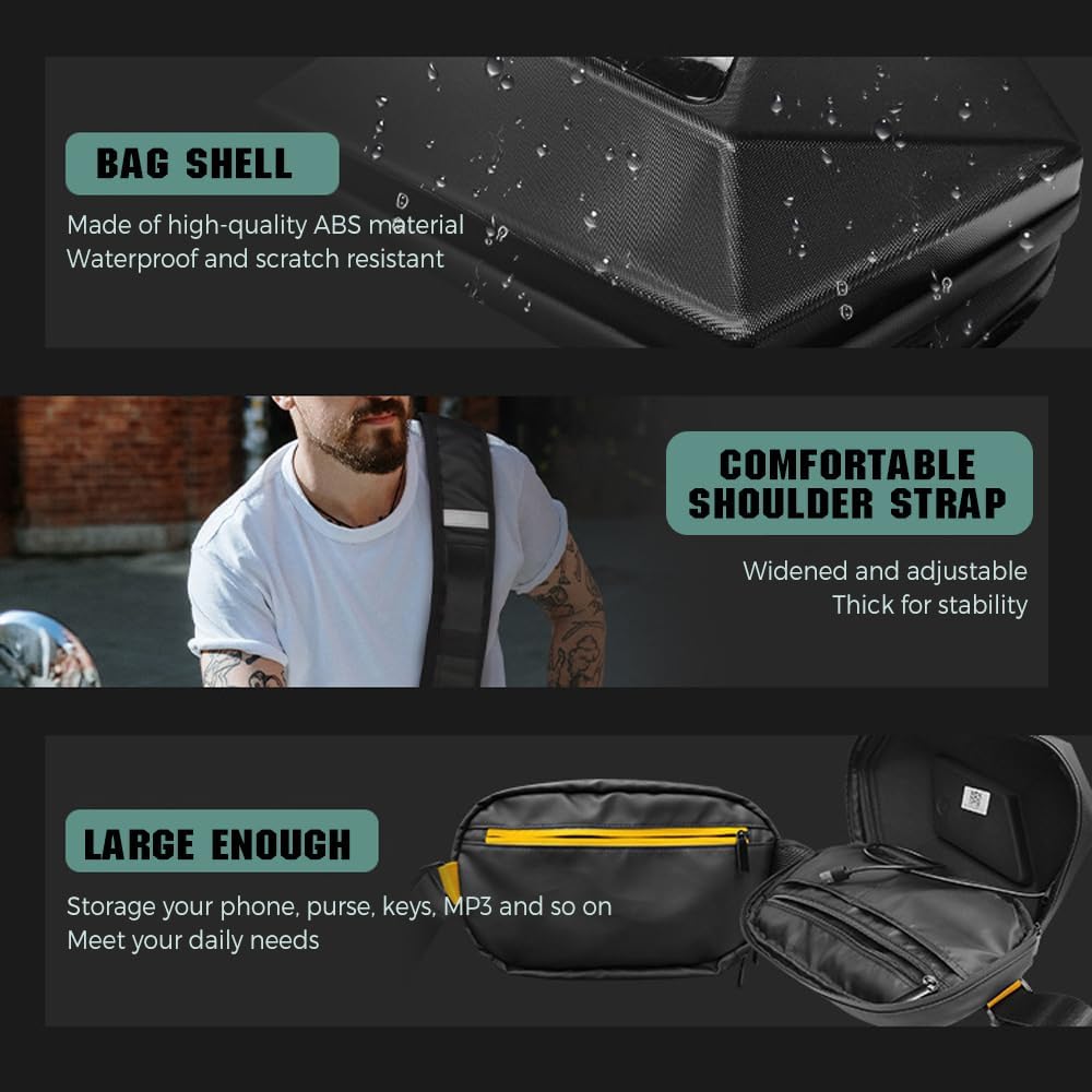 LED Motorfiets Schoudertas met Programmeerbaar Scherm – Nexora