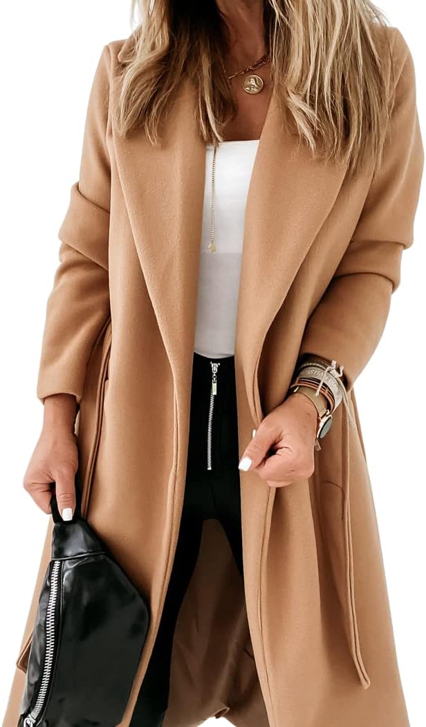 Damen klassische Jacke mit Reverskragen und offenem Vorderteil – Paulina