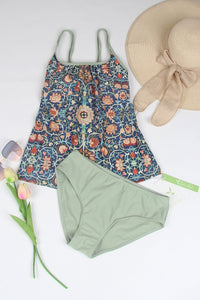 Stilvoller ärmelloser Bikini mit attraktivem Muster - SummerGlow