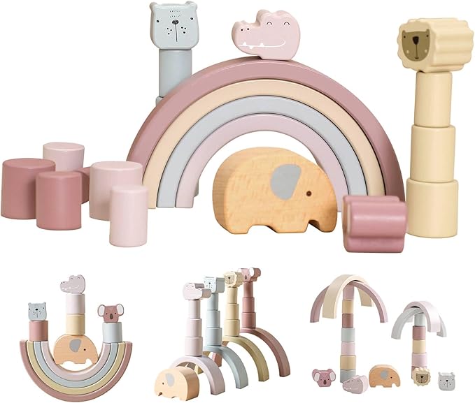 Montessori Holz Spielset – Buildoro