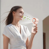 Tragbarer faltbarer Handventilator mit LED-Display – 100 Geschwindigkeiten