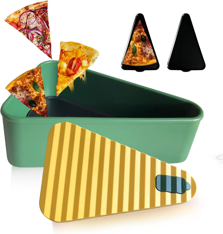 Reusable Pizza Storage Container with 2 Trays – SliceSafe