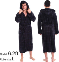 Luxuriöser Herren Bademantel mit Kapuze - Lars