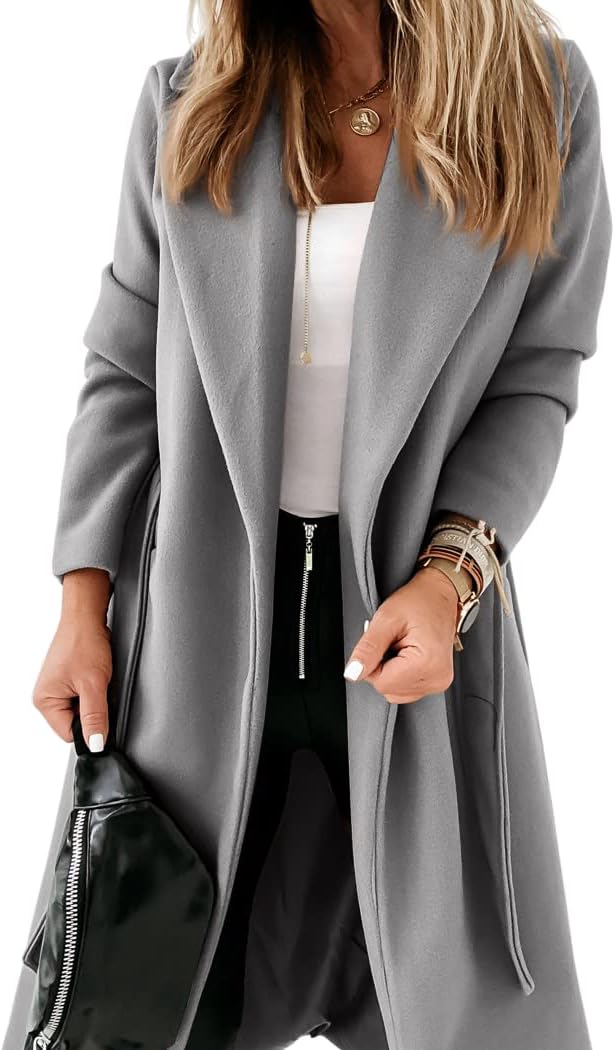 Damen klassische Jacke mit Reverskragen und offenem Vorderteil – Paulina