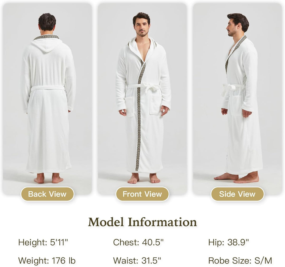 Bequemer Flanell Herren Bademantel - James