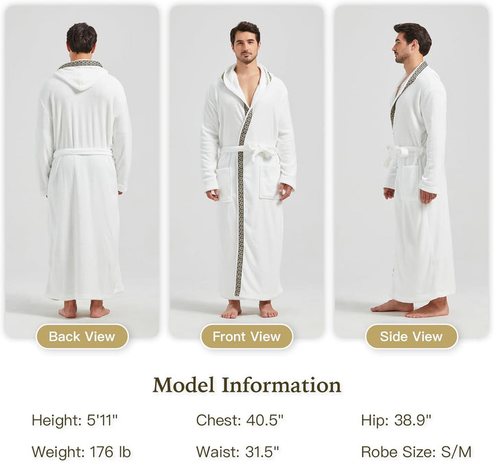 Bequemer Flanell Herren Bademantel - James