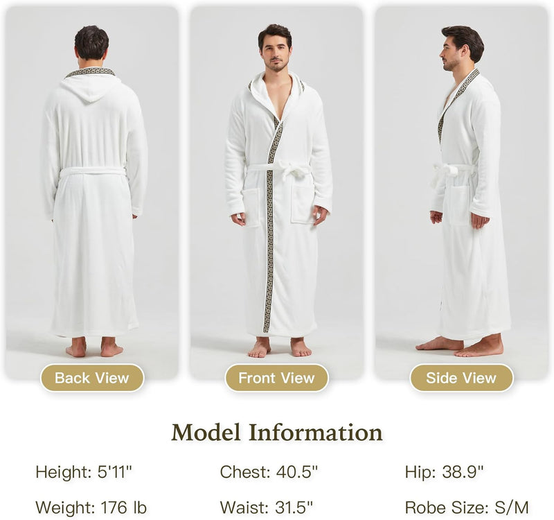Bequemer Flanell Herren Bademantel - James