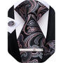 Men's Paisley Formal Tie Set - Refined Wedding & Event Accessories 6