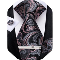 Men's Paisley Formal Tie Set - Refined Wedding & Event Accessories 50