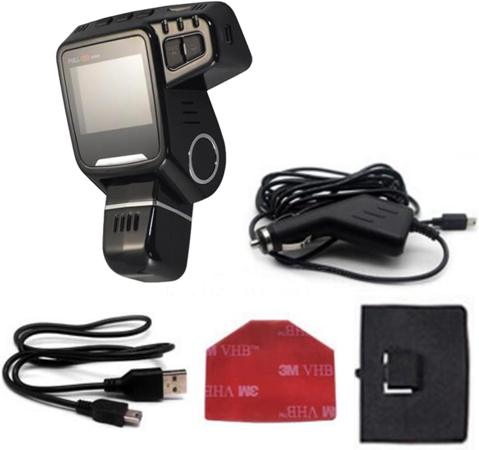 WiFi Hidden Dash Cam 1080P with 170° Wide Angle and G-Sensor 