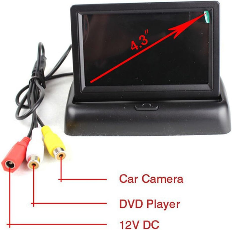 Wireless rear view camera with 4.3" (10.9 cm) LCD monitor – ParkSafe