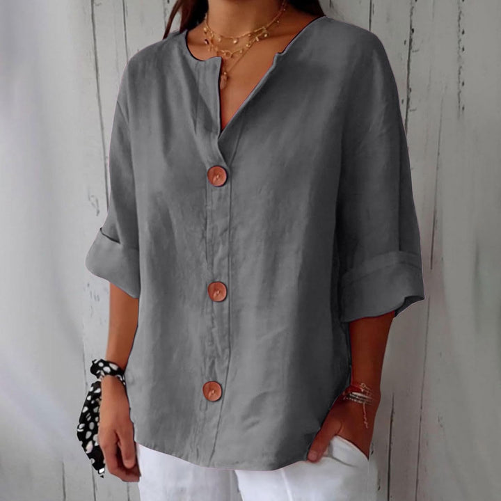 Olivia Loose Linen Blouse – Light & Comfortable Summer Top 4