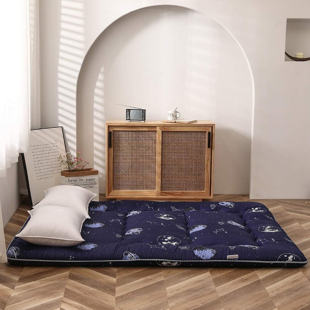 Folding Japanese Futon Floor Mattress with Memory Foam Support – Arivon