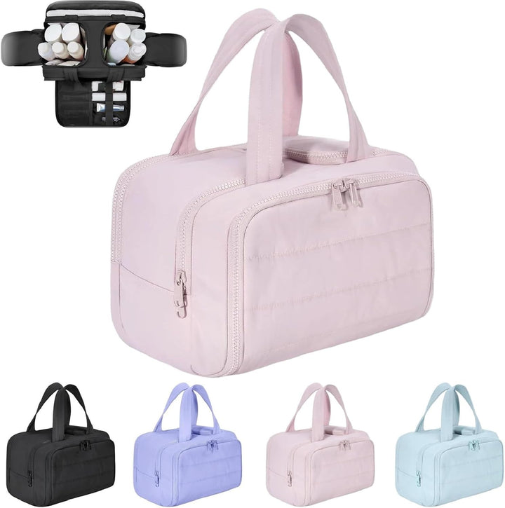 Reis Make-up Tas – Grote Waterdichte Toilettas en Make-uporganizer (4-in-1) – Selvane