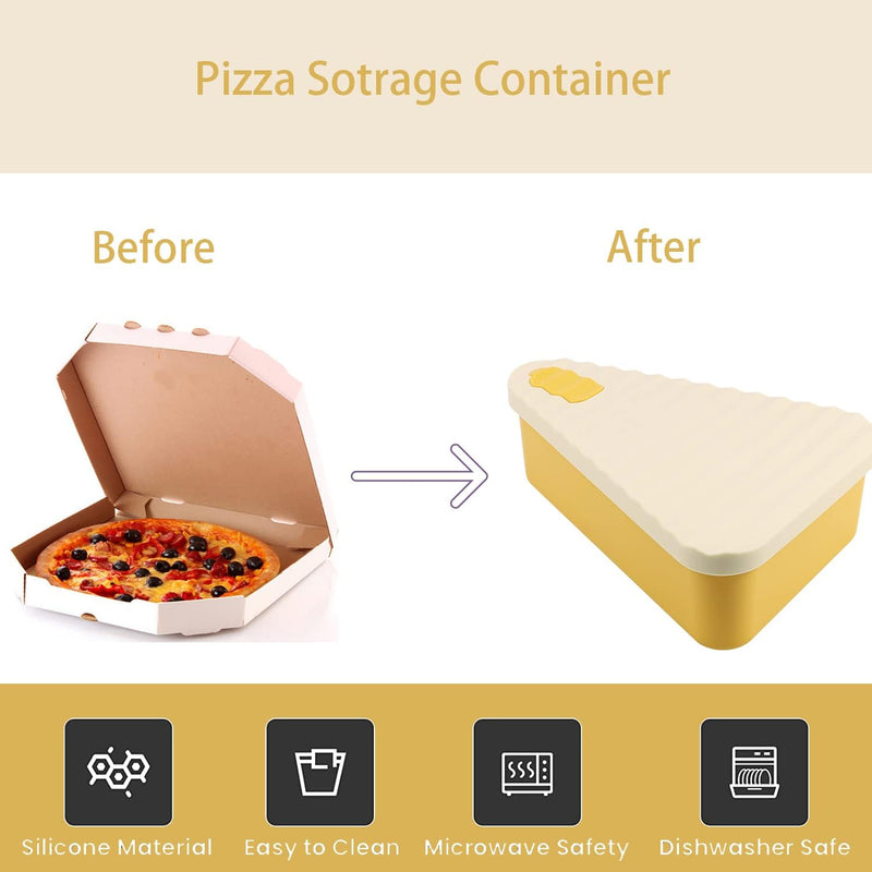 Reusable Pizza Storage Container with 2 Trays – SliceSafe