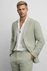 Men's Tailored Two-Piece Blazer and Pants Smart Suit 1