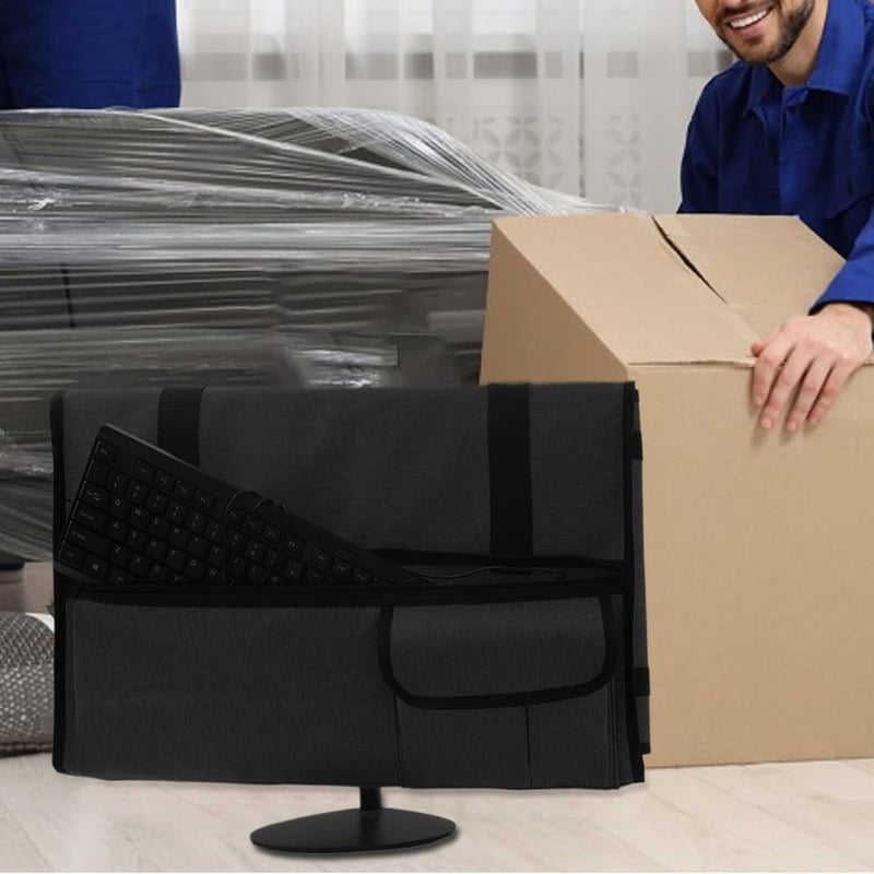 Draagbare Monitorhoes – Beschermende Stofdichte Monitortas met Flanellen Voering – Veynor