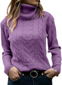 Stilvoller Gestrickter Damen Rollkragenpullover - Denise