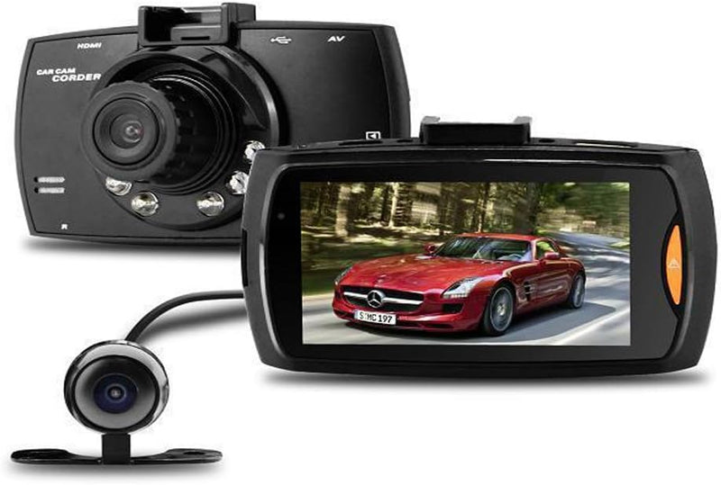 Auto-Dashcam mit Dual-Lens G30 2.7" LCD Full HD 1080P mit G-Sensor
