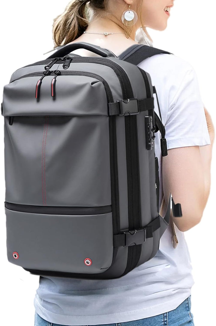 Vacuüm Rugzak – Uitbreidbare 60L Waterdichte Reisrugzak met Laptopcompartiment – Trivora