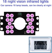Truck Rear View Camera 12V/24V with 18 LED IR Night Vision IP68 