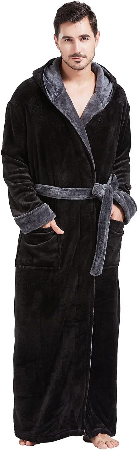 Bequemer Flanell Herren Bademantel - James