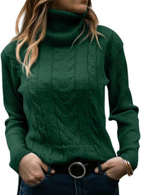 Stilvoller Gestrickter Damen Rollkragenpullover - Denise