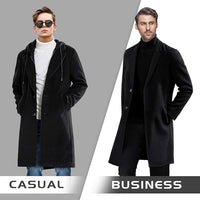 Herren Winter Trenchcoat aus Wollmischung - Liam