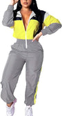 Retro Damen Windbreaker Jumpsuit - Elodie