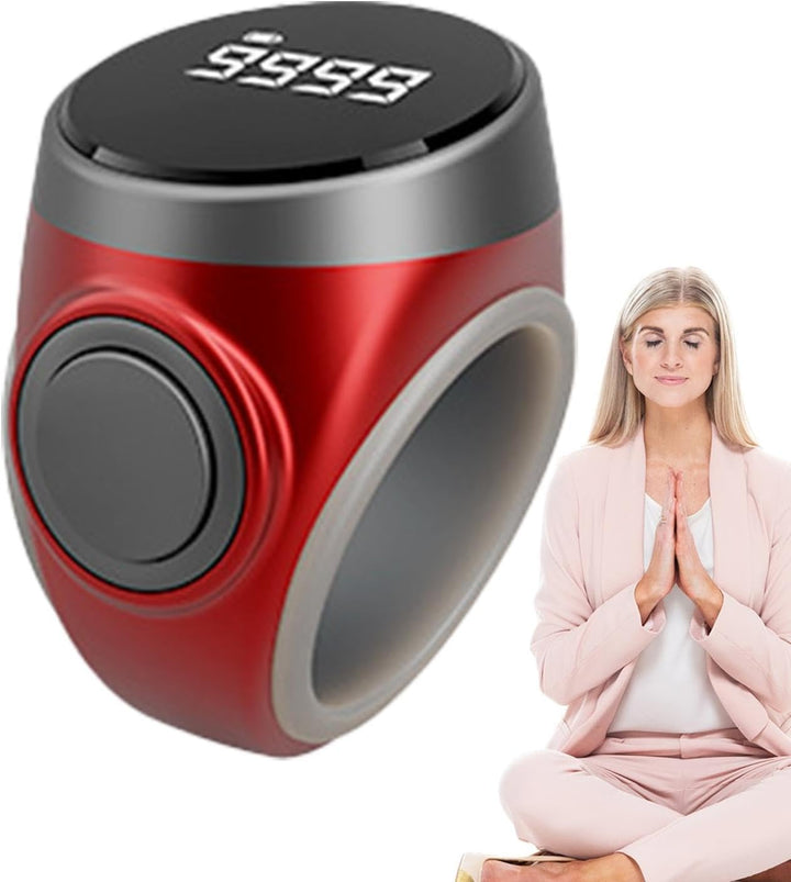 4-stelliger wiederaufladbarer digitaler Fingerzählring – Calmero