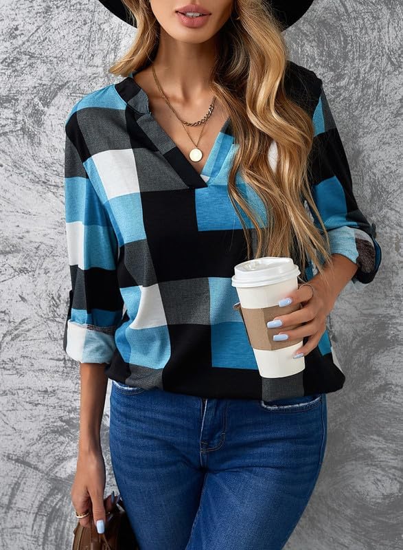 Stilvolle Casual Kariertes Damenhemd - Lara