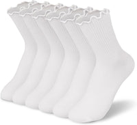 Rüschige Baumwoll Knöchelsocken - Lisa