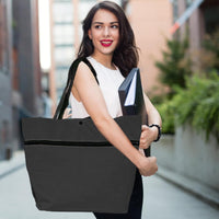 Large Capacity Folding Shopping Bag with Wheels – Reusable Cart Tote – Veytra