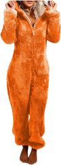 Sherpa Fuzzy Onesie mit Kapuze - CozyCat