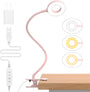 LED-Schreibtisch-Klemmlampe mit 3 Farbmodi und flexiblem Schwanenhals – Selvara