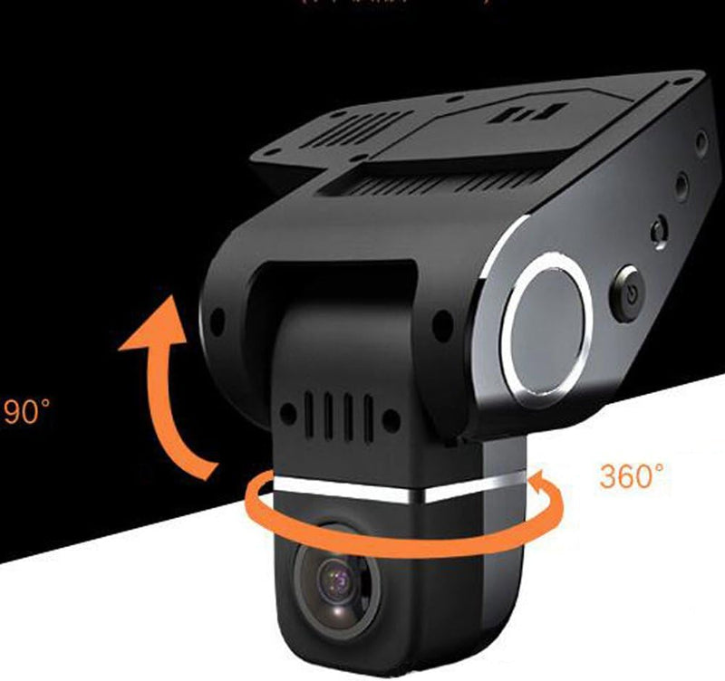 WiFi Hidden Dash Cam 1080P with 170° Wide Angle and G-Sensor 