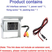 Truck Rear View Camera 12V/24V with 18 LED IR Night Vision IP68 