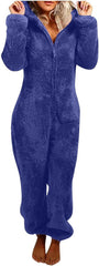 Sherpa Fuzzy Onesie mit Kapuze - CozyCat