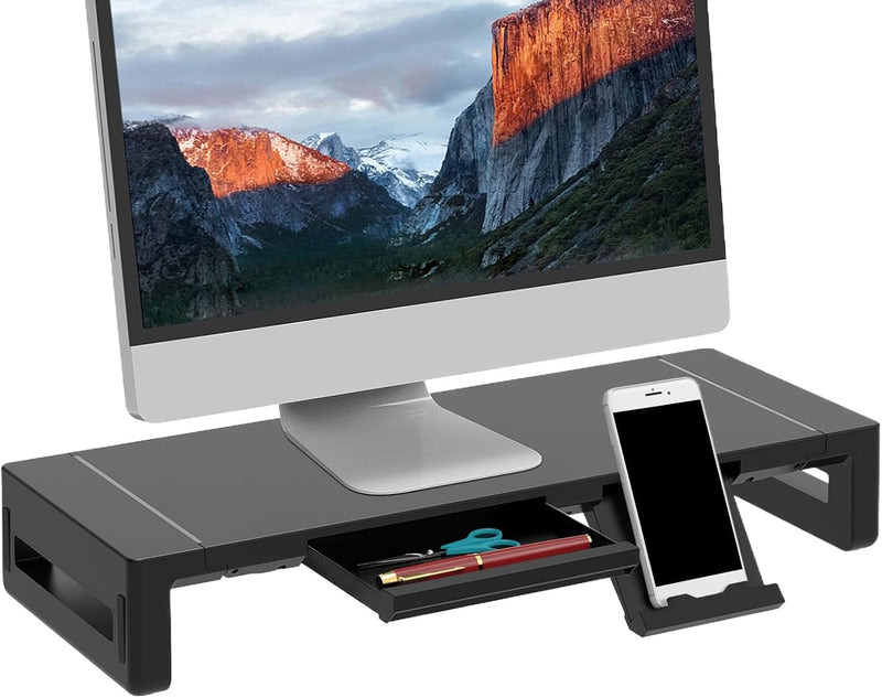 Elevation verstelbare monitorstandaard met lade – Stravon