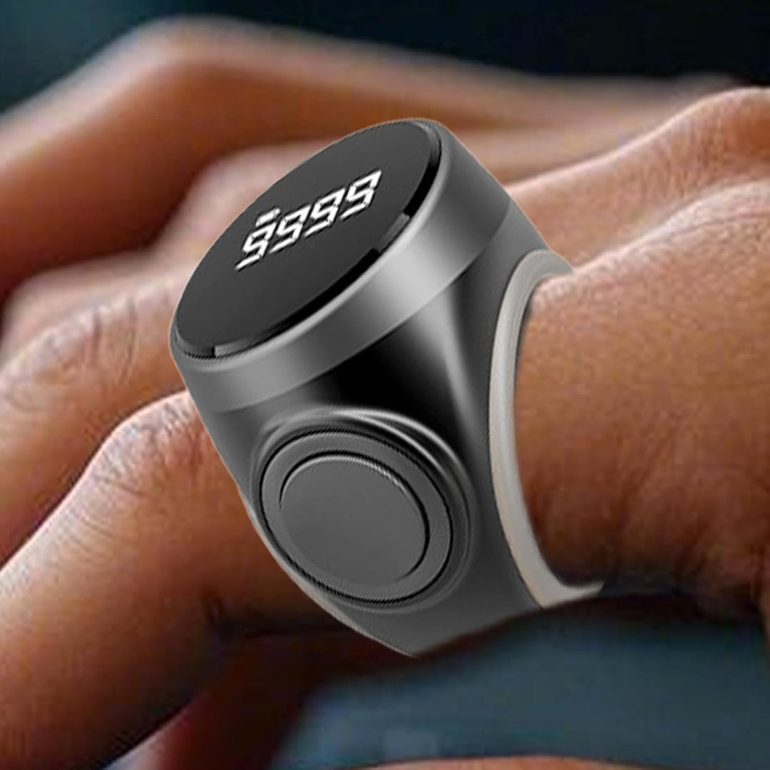 4-stelliger wiederaufladbarer digitaler Fingerzählring – Calmero