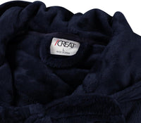 Fluffy Fleece Bathrobe with Hood - CozyFluff