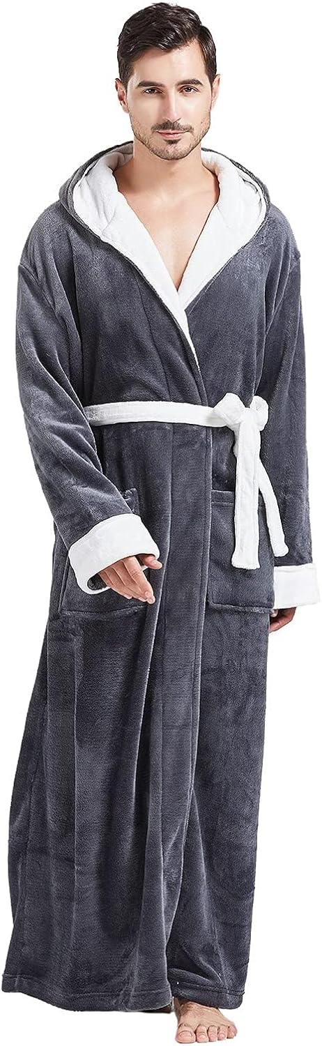 Bequemer Flanell Herren Bademantel - James