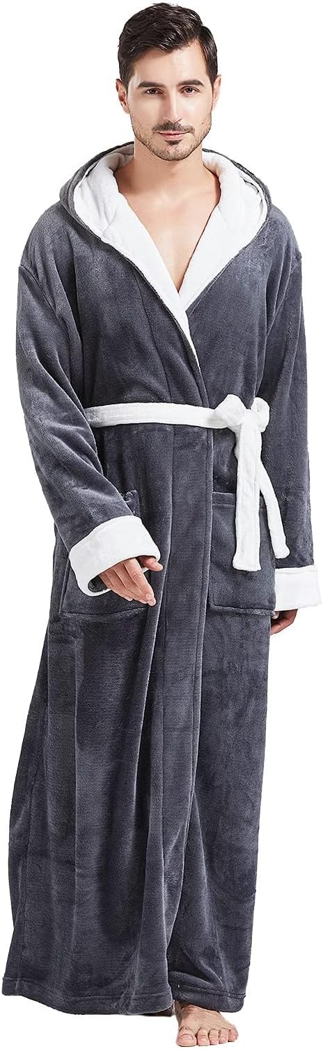 Bequemer Flanell Herren Bademantel - James