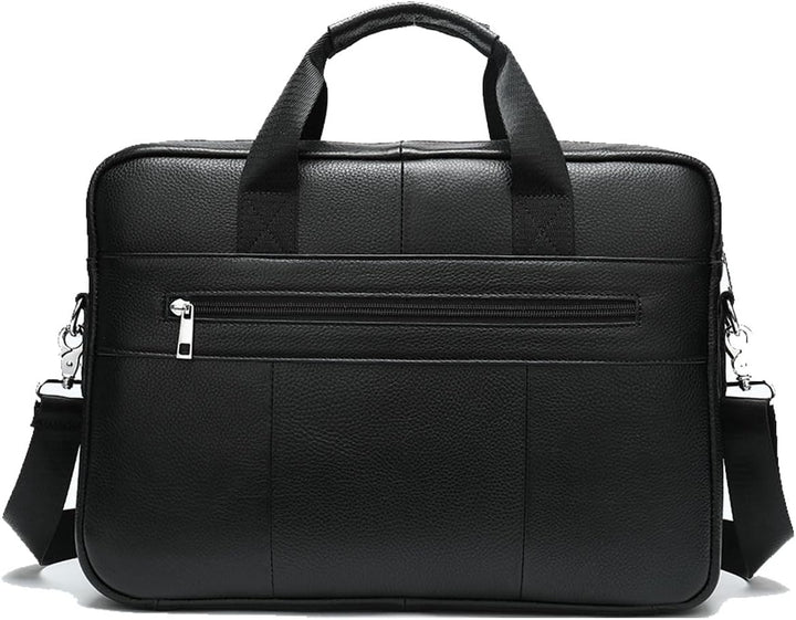 Premium Koeienleren 15” Business Actetas met Organizer Vakken