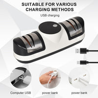 Electric knife sharpener with 3 speeds and LED display – EdgeMaster