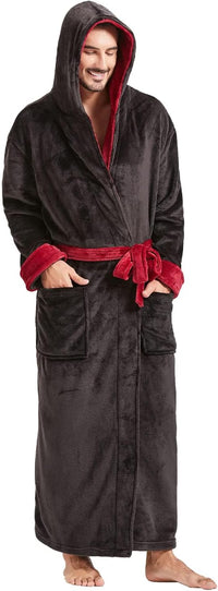 Bequemer Flanell Herren Bademantel - James
