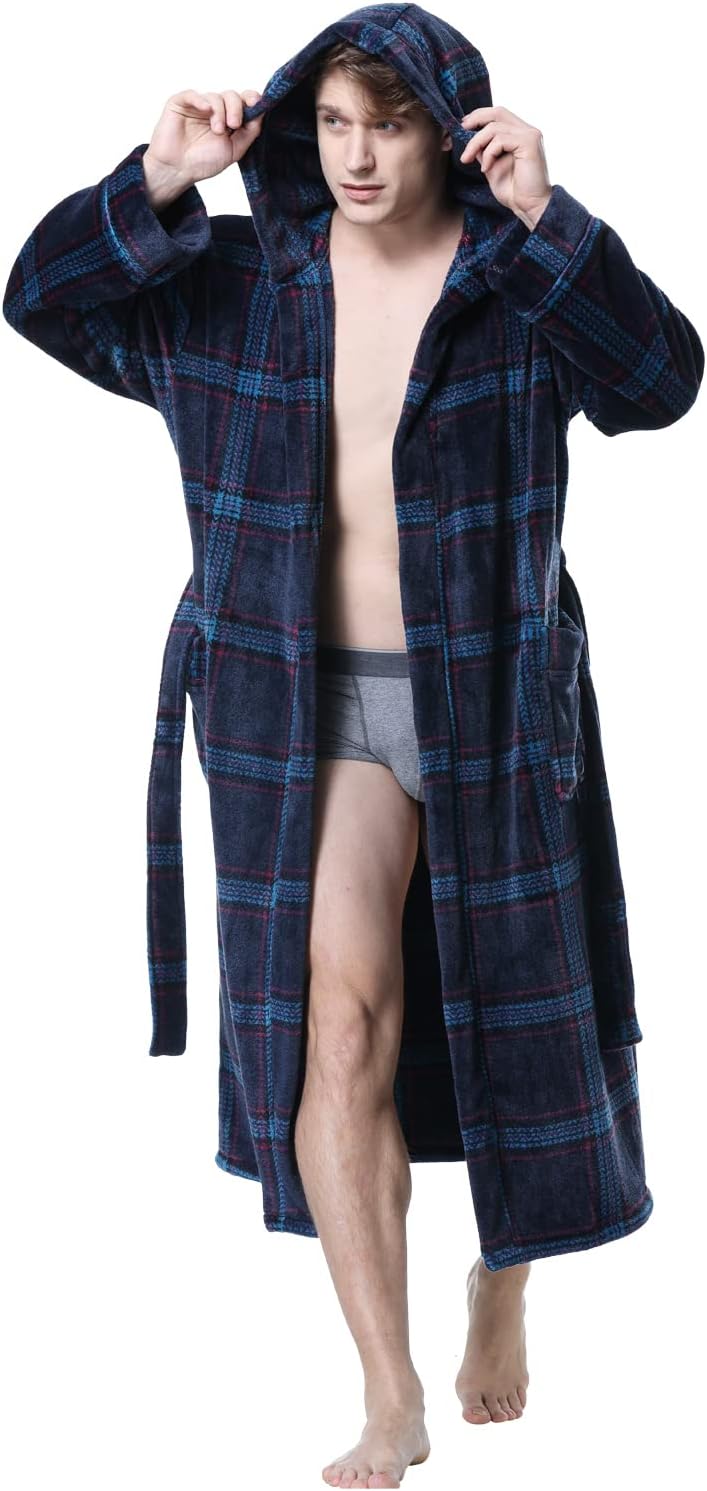 Luxuriöser Herren Bademantel mit Kapuze - Lars