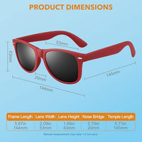 Classic 80's Retro Polarized Sunglasses - Jamie
