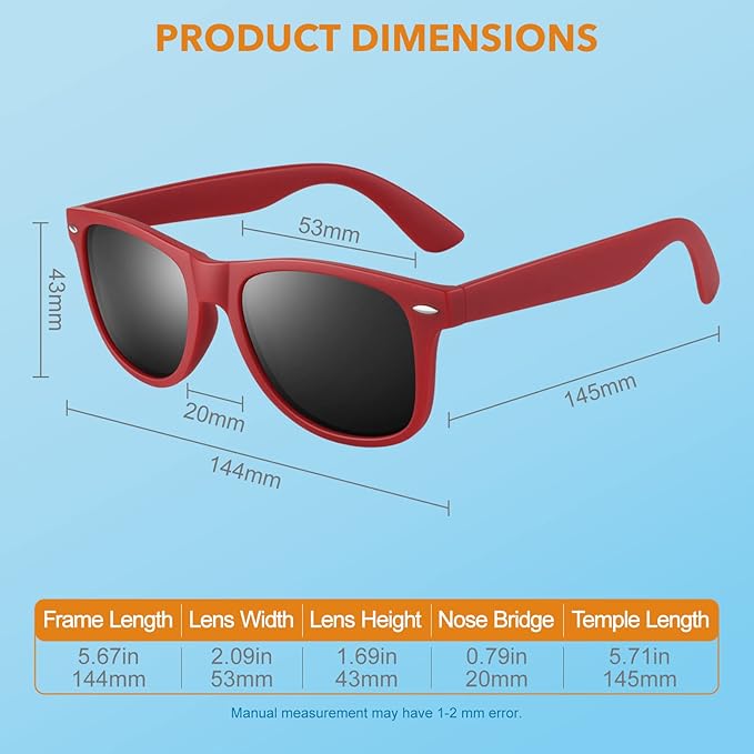 Classic 80's Retro Polarized Sunglasses - Jamie